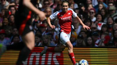 Arsenal's Spanish midfielder Mariona Caldentey will face her former side Barcelona in the Champions League final