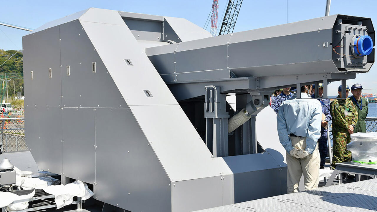 Instead of using gunpowder to shoot an artillery shell, railgun technology uses electromagnetic energy to fire off a projectile along a set of rails at ultra-high velocity